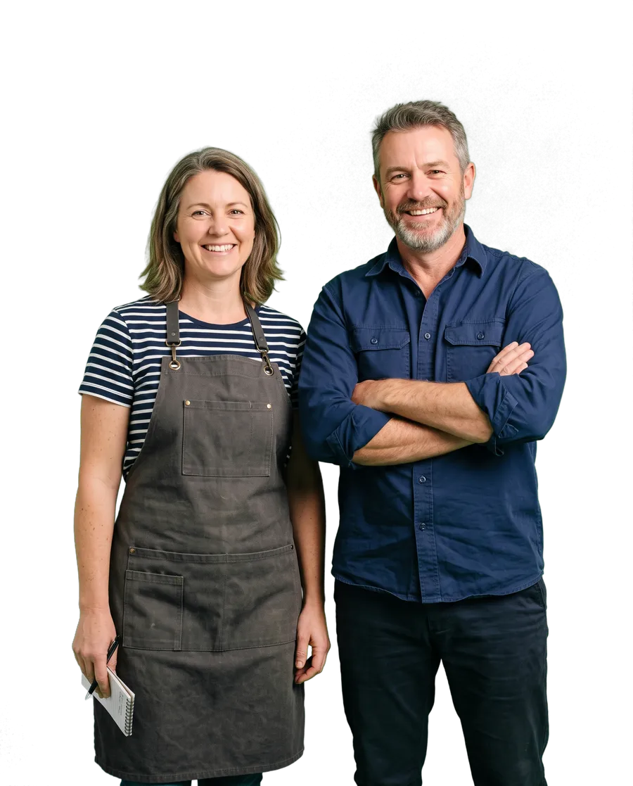 Two small business owners
